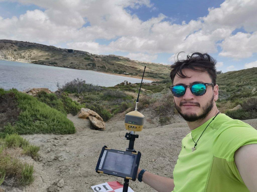 XAGHRA) - RAMLA BAY - Selfie di Marco Fontana con GPS 
